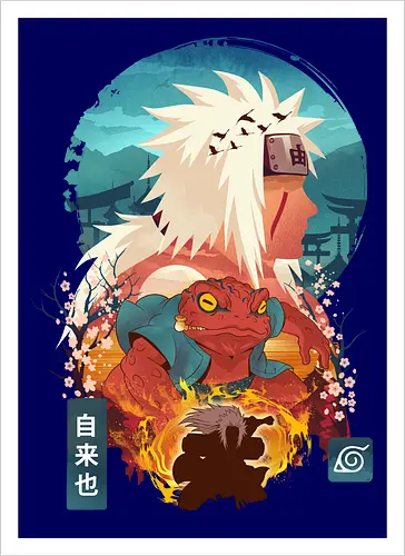 Ukiyo Jiraiya - Anime, japanese, japan - Artprint