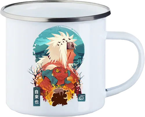 Ukiyo Jiraiya - Anime, japanese, japan - Enamel Mug