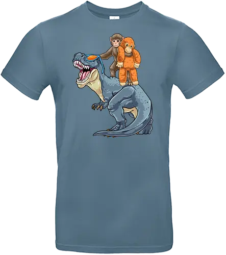 Punch the Monkey - plush, punch kun, punch the monkey, t rex, punch monkey, animal, baby monkey, brave, cute monkey, dinosaur, japan, japanese, monkey, monkey lover, orangutan - Standard T-Shirt