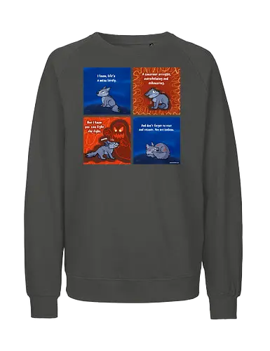 Fight the Fight - Wolf, mental Health, depression - Fairtrade Sweatshirt