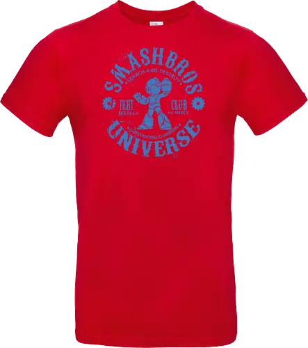 Smash Bros Fight Club - Gaming Fighter - mega man t-shirt, smash bros fighter, fight club, gamer kleidung, blue bomber, teetan, robot master, super smash bros, mega buster, vintage kunst, mega man x, grunge kunst, champion fighter - Standard T-Shirt
