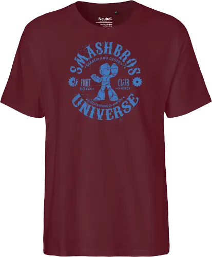 Smash Bros Fight Club - Gaming Fighter - mega man t-shirt, smash bros fighter, fight club, gamer kleidung, blue bomber, teetan, robot master, super smash bros, mega buster, vintage kunst, mega man x, grunge kunst, champion fighter - Fairtrade T-Shirt