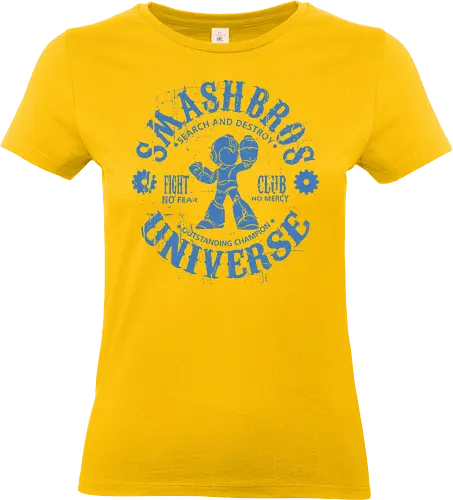 Smash Bros Fight Club - Gaming Fighter - mega man t-shirt, smash bros fighter, fight club, gamer kleidung, blue bomber, teetan, robot master, super smash bros, mega buster, vintage kunst, mega man x, grunge kunst, champion fighter - Standard T-Shirt (Women)