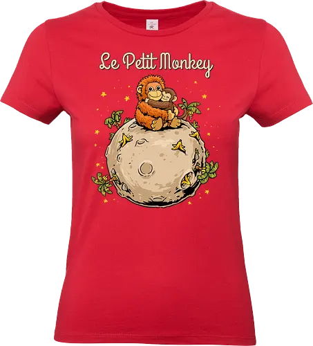 Le Petit Monkey - punch monkey, animal, baby monkey, brave, cute monkey, japan, japanese, monkey, monkey lover, orangutan, plush, punch kun, punch the monkey, little monkey - Standard T-Shirt (Women)