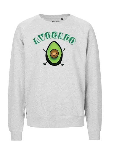 Glücklicher Anwalt Avocado - Wortspiel-Liebhaber - avocado t-shirt, avocado wortspiel, essen wortspiel, humor kleidung, essen liebhaber, teetan, kawaii essen, avocado toast, millennial kultur, gesunde ernährung, süßer charakter, cartoon kunst, essen meme, guacamole, wortspiel - Fairtrade Sweatshirt