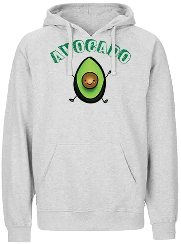 Glücklicher Anwalt Avocado - Wortspiel-Liebhaber - avocado t-shirt, avocado wortspiel, essen wortspiel, humor kleidung, essen liebhaber, teetan, kawaii essen, avocado toast, millennial kultur, gesunde ernährung, süßer charakter, cartoon kunst, essen meme, guacamole, wortspiel - Fairtrade Hoodie