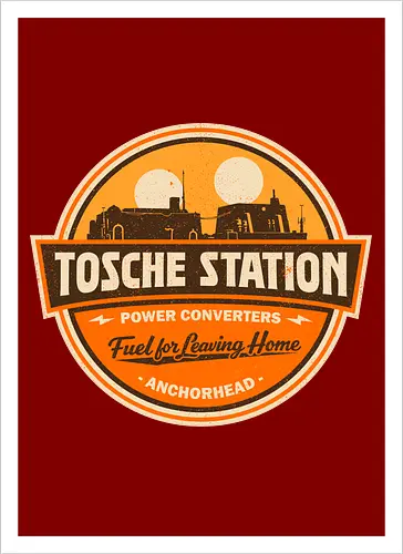 Retro SciFi Fuel Station Badge