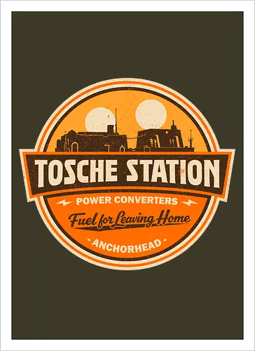 Retro SciFi Fuel Station Badge