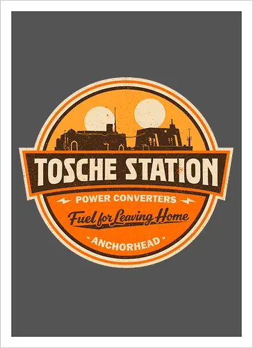 Retro SciFi Fuel Station Badge