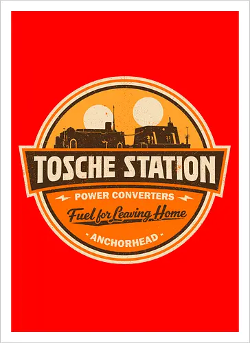 Retro SciFi Fuel Station Badge