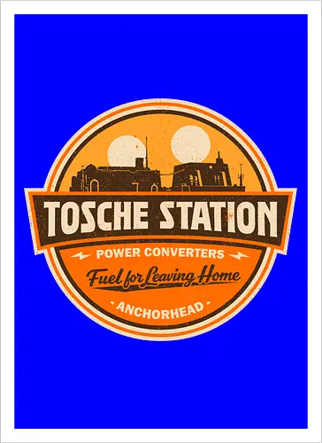 Retro SciFi Fuel Station Badge