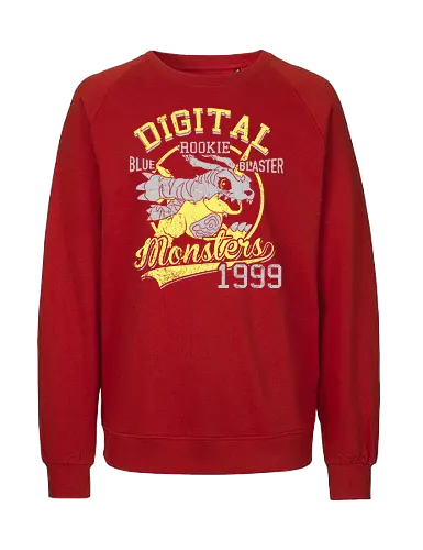 Blauer Zerstörer Vintage - Monster Digital - digimon t-shirt, Monster, teetan, blauer blaster, anime kleidung, reptilien digimon, matt ishida, garurumon, digimon adventure, digitalisierung, 90er anime, Toy manufacturer, schüchterner charakter, vintage kunst, monster 1999 - Fairtrade Sweatshirt