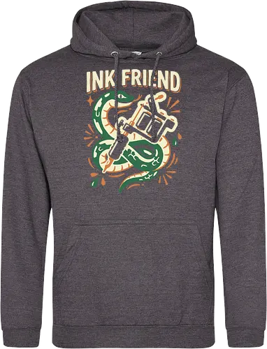 "Ink Friend" Traditional Snake & Tattoo Machine Graphic