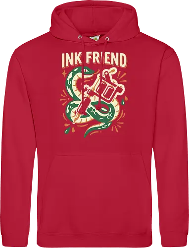 "Ink Friend" Traditional Snake & Tattoo Machine Graphic