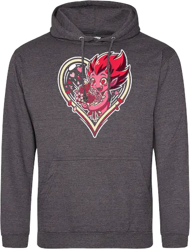 "Love Demon" Kawaii Chibi Devil Valentine's Day Graphic