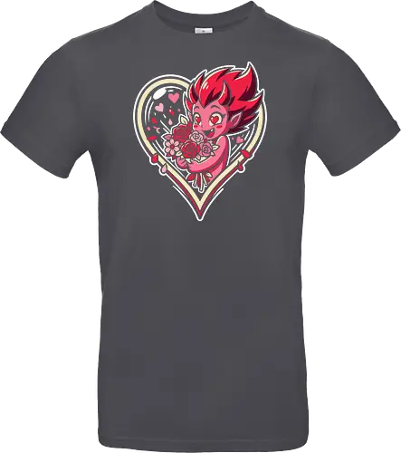 "Love Demon" Kawaii Chibi Devil Valentine's Day Graphic