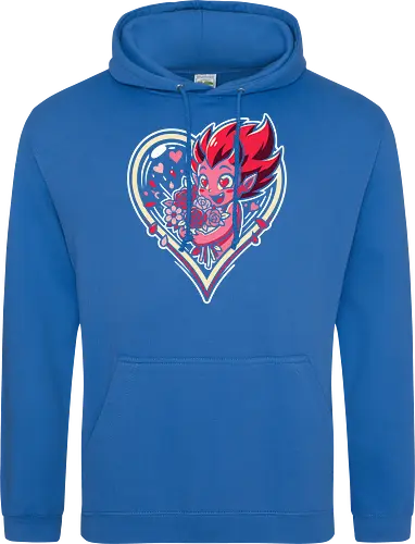 "Love Demon" Kawaii Chibi Devil Valentine's Day Graphic