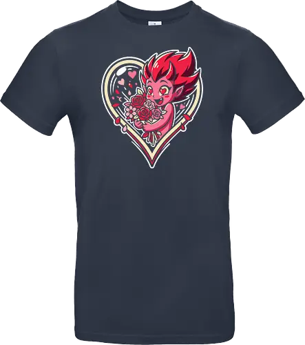 "Love Demon" Kawaii Chibi Devil Valentine's Day Graphic