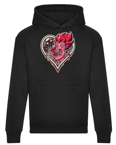 "Love Demon" Kawaii Chibi Devil Valentine's Day Graphic