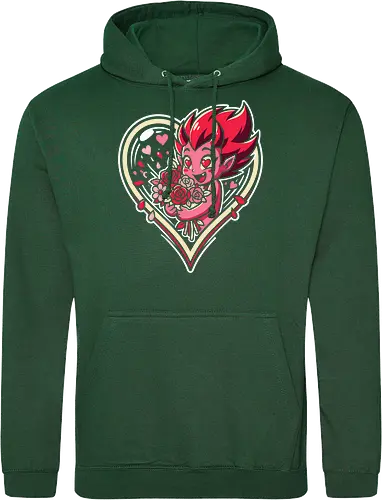 "Love Demon" Kawaii Chibi Devil Valentine's Day Graphic