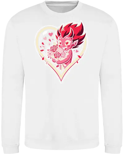"Love Demon" Kawaii Chibi Devil Valentine's Day Graphic