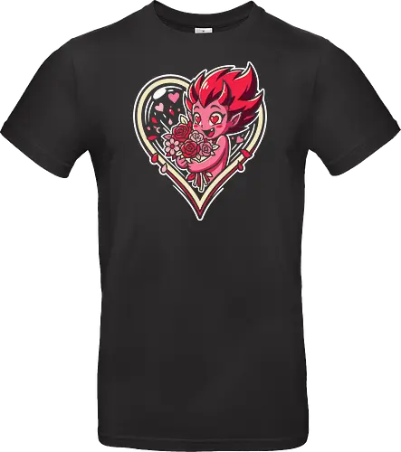 "Love Demon" Kawaii Chibi Devil Valentine's Day Graphic