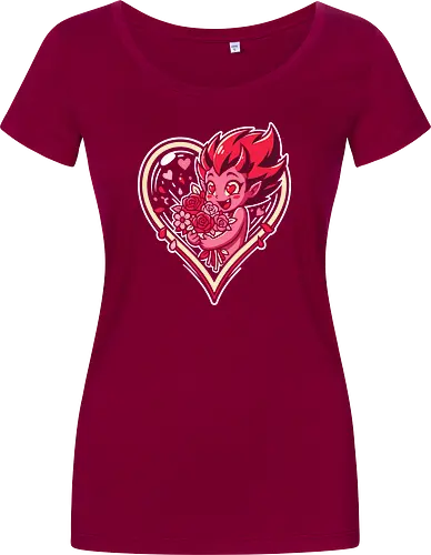 "Love Demon" Kawaii Chibi Devil Valentine's Day Graphic