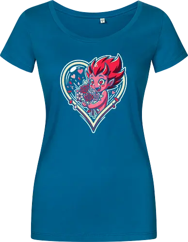 "Love Demon" Kawaii Chibi Devil Valentine's Day Graphic