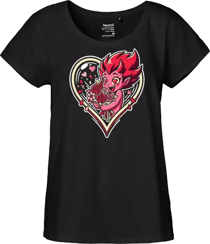 "Love Demon" Kawaii Chibi Devil Valentine's Day Graphic