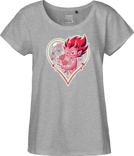 "Love Demon" Kawaii Chibi Devil Valentine's Day Graphic