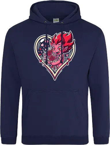 "Love Demon" Kawaii Chibi Devil Valentine's Day Graphic