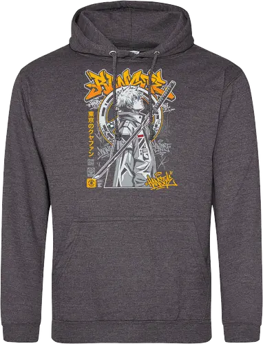 "Tokyo Cyber Samurai" Futuristic Streetwear Graphic