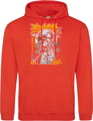 "Tokyo Cyber Samurai" Futuristic Streetwear Graphic