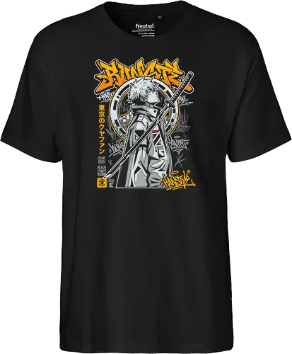 "Tokyo Cyber Samurai" Futuristic Streetwear Graphic