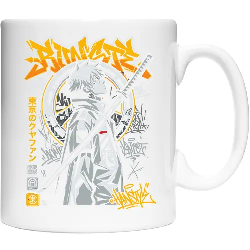 "Tokyo Cyber Samurai" Futuristic Streetwear Graphic