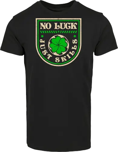 No Luck Just Skills Retro Clover