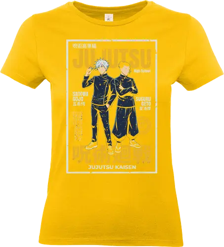 ujutsu Legends" Gojo & Geto Vintage High School Aesthetic - Standard T-Shirt (Women)