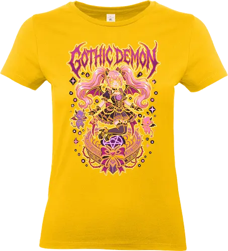 Gothic Demon Pastel Goth Succubus Kawaii Alt Streetwear - gothic demon shirt, pastel goth succubus t-shirt, kawaii demon girl graphic tee, harajuku alternative apparel, gothic cuties clothing, pink and purple goth design, pentagram aesthetic top, spooky cute anime t-shirt, mall goth streetwear, dark coquette fashion, e-girl aesthetic merch, devil girl illustration shirt, occult kawaii clothing, whimsical demon art, alternative valentine gift, aesthetic witchy top, manga style goth shirt, vibrant pink monster girl, edgy anime character tee - Standard T-Shirt (Women)