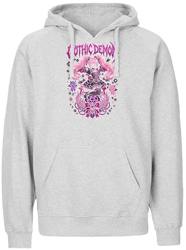 Gothic Demon Pastel Goth Succubus Kawaii Alt Streetwear - gothic demon shirt, pastel goth succubus t-shirt, kawaii demon girl graphic tee, harajuku alternative apparel, gothic cuties clothing, pink and purple goth design, pentagram aesthetic top, spooky cute anime t-shirt, mall goth streetwear, dark coquette fashion, e-girl aesthetic merch, devil girl illustration shirt, occult kawaii clothing, whimsical demon art, alternative valentine gift, aesthetic witchy top, manga style goth shirt, vibrant pink monster girl, edgy anime character tee - Fairtrade Hoodie
