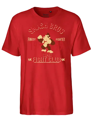 DK Oberster Kämpfer - Vintage Kong - donkey kong t-shirt, smash bros kämpfer, dk insel, nintendo kleidung, shigeru miyamoto, teetan, super fight club, donkey kong country, herausforderer naht, 90er gaming, rare spiele, riesen schlag, king k rool, vintage kunst, bester kämpfer - Fairtrade T-Shirt