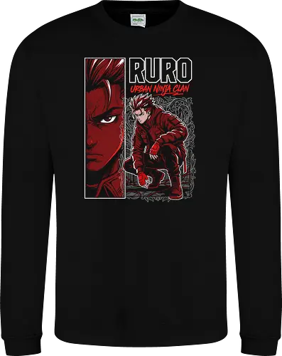 "RURO Urban Ninja Clan" Edgy Techwear Anime Aesthetic