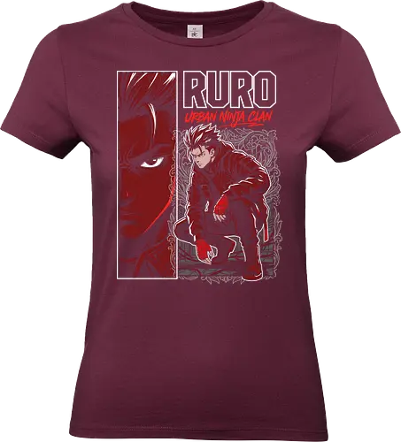 "RURO Urban Ninja Clan" Edgy Techwear Anime Aesthetic - urban ninja clan shirt, ruro anime t-shirt, tactical ninja streetwear, edgy red anime graphic tee, techwear aesthetic clothing, shinobi urban warrior design, crimson red character art, tactical gear anime top, modern ninja illustration, dark shonen aesthetic shirt, original character streetwear, ninja squad goals apparel, red and black anime merch, futuristic ninja t-shirt, high contrast manga style, urban tactical ninja gear, mysterious anime warrior top, stylish otaku fashion, gritty ninja action shirt - Standard T-Shirt (Women)