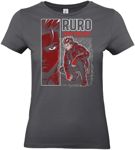 "RURO Urban Ninja Clan" Edgy Techwear Anime Aesthetic - urban ninja clan shirt, ruro anime t-shirt, tactical ninja streetwear, edgy red anime graphic tee, techwear aesthetic clothing, shinobi urban warrior design, crimson red character art, tactical gear anime top, modern ninja illustration, dark shonen aesthetic shirt, original character streetwear, ninja squad goals apparel, red and black anime merch, futuristic ninja t-shirt, high contrast manga style, urban tactical ninja gear, mysterious anime warrior top, stylish otaku fashion, gritty ninja action shirt - Standard T-Shirt (Women)