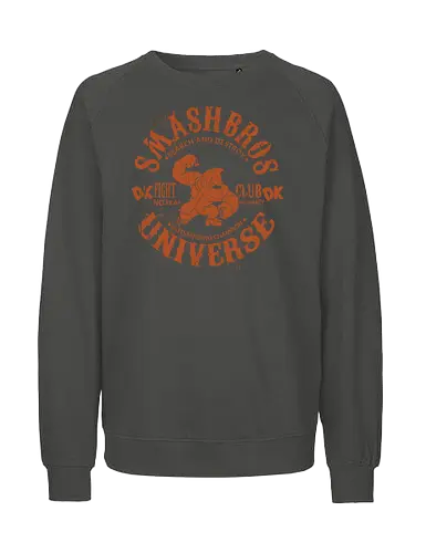Smash Bros Fight Club - Kong DK - donkey kong t-shirt, smash bros kämpfer, dk fight club, nintendo kleidung, shigeru miyamoto, teetan, riesen schlag, suchen zerstören, keine gnade, super smash bros, donkey kong country, dk crew, grunge kunst, herausragender champion, smash universum - Fairtrade Sweatshirt