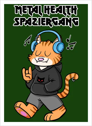 Metal Health Spaziergang - Metal, Hevay Metal, Comic - Artprint