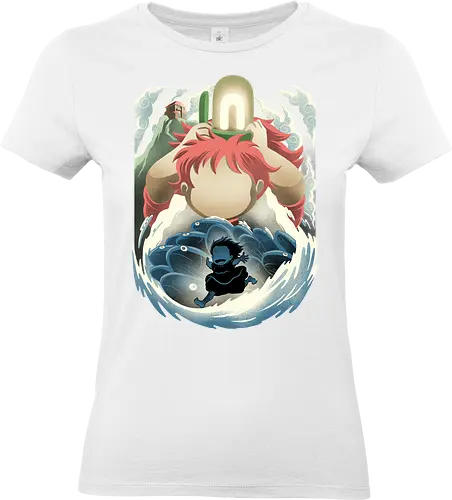 Little Fish Girl - Ponyo, famous anime - Standard T-Shirt (Women)