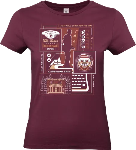 Dont Write Aesthetic - control, american nightmare, night springs, alan wake 2, alan wake ii, deer fest, oh deer diner, coffee thermos, control resonant, alan wake, cauldron lake, bright falls, video game, gaming, gamer - Standard T-Shirt (Women)