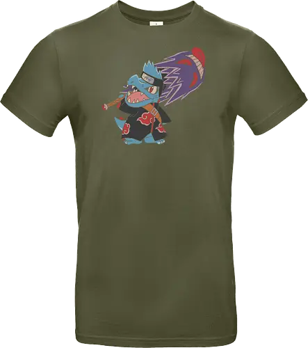 "Shark Shinobi" Totodile x Kisame Akatsuki Mashup Anime Graphic