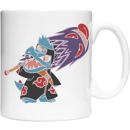 "Shark Shinobi" Totodile x Kisame Akatsuki Mashup Anime Graphic