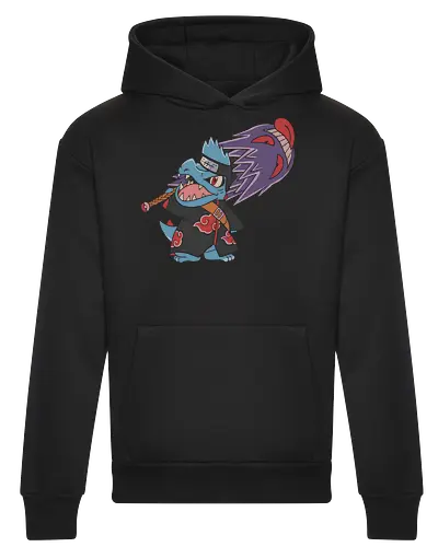 "Shark Shinobi" Totodile x Kisame Akatsuki Mashup Anime Graphic